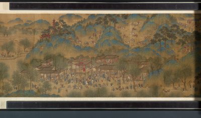 Spring Festival on the River by Qing Dynasty Chinese School